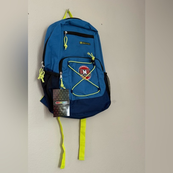Blue Backpack with Yellow Accents - Picture 3 of 7